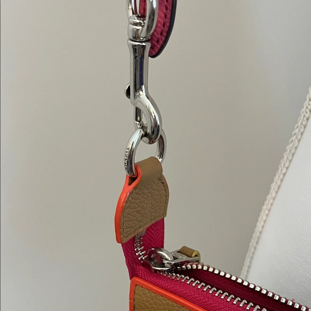 Coach Tan and pink Crossbody Bag - Picture 3 of 6